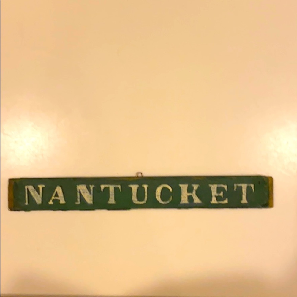 Small wooden Nantucket sign